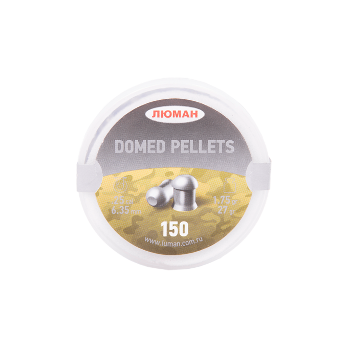 Пуля пневматическая DOMED PELLETS 6,35мм, 1,75гр (150 шт.) 00262344